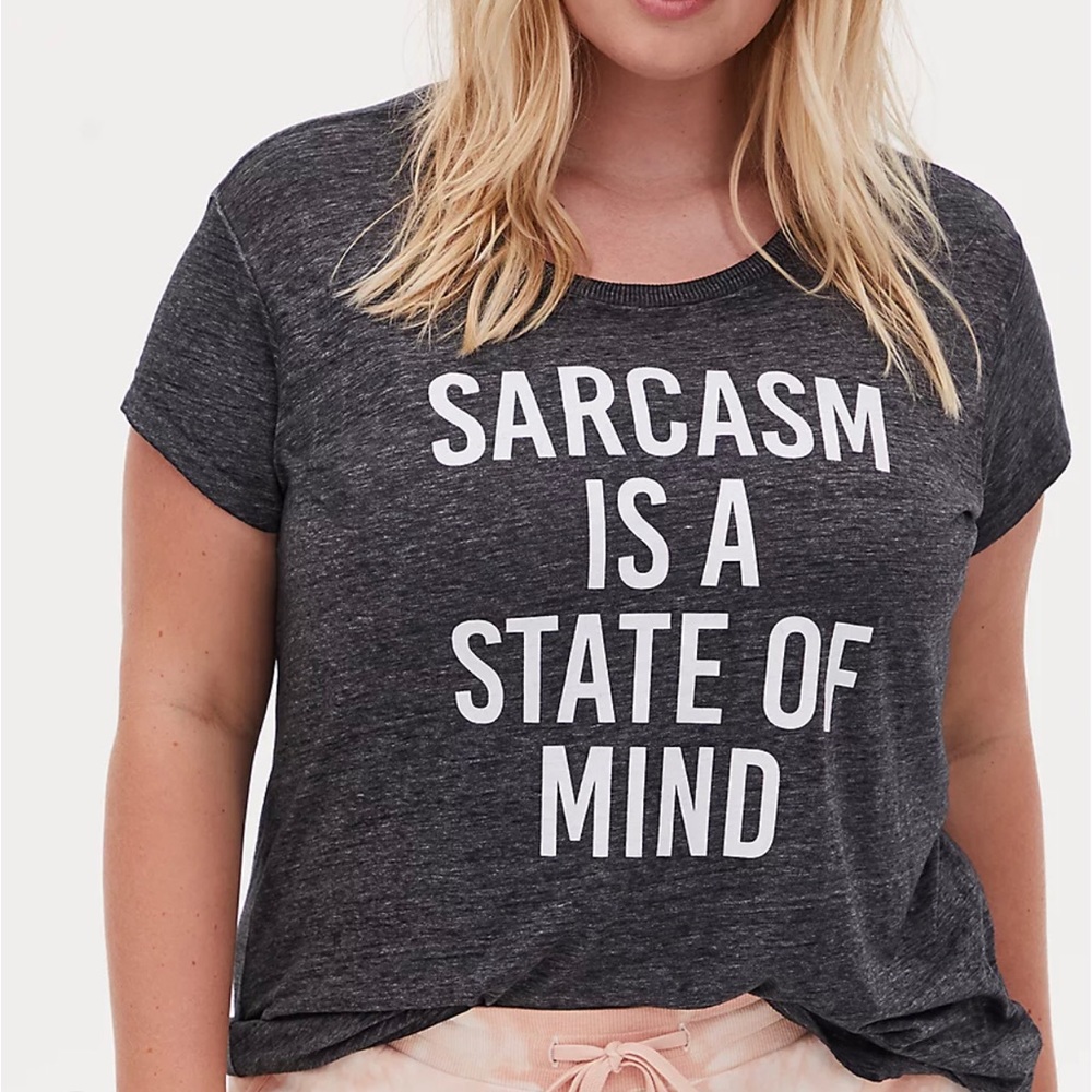 Torrid Charcoal Gray Graphic Tee